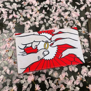 Bridesmaid bag Engagement party Unique gift for her Pop art Clutch purse Red small purse Bridal clutch Bridesmaid gifts Evening clutch bag