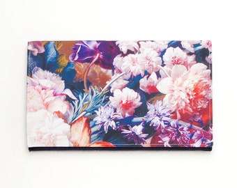 Brautjungfer Clutch Floral Geldbörse Kleine Clutch Brauttasche Brautjungfer Geschenke Abendunterarmtasche Blumendruck Lila Geldbörse Hochzeitstasche