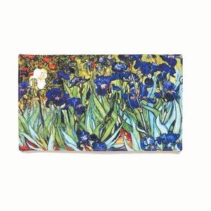 Bridesmaid bag Van Gogh Evening clutch bag Purple floral bag Unique gift for her Irises Small clutch purse Flower prints Bridal party gift