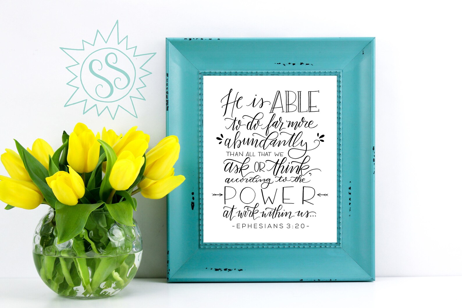 He is able he is able wall art scripture wall art ephesians 3 20