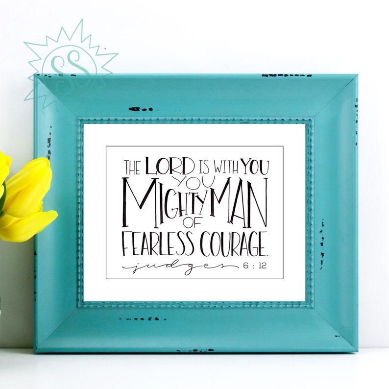 Boy Nursery Wall Art / Scripture Wall Art / Bible Wall Art / Etsy