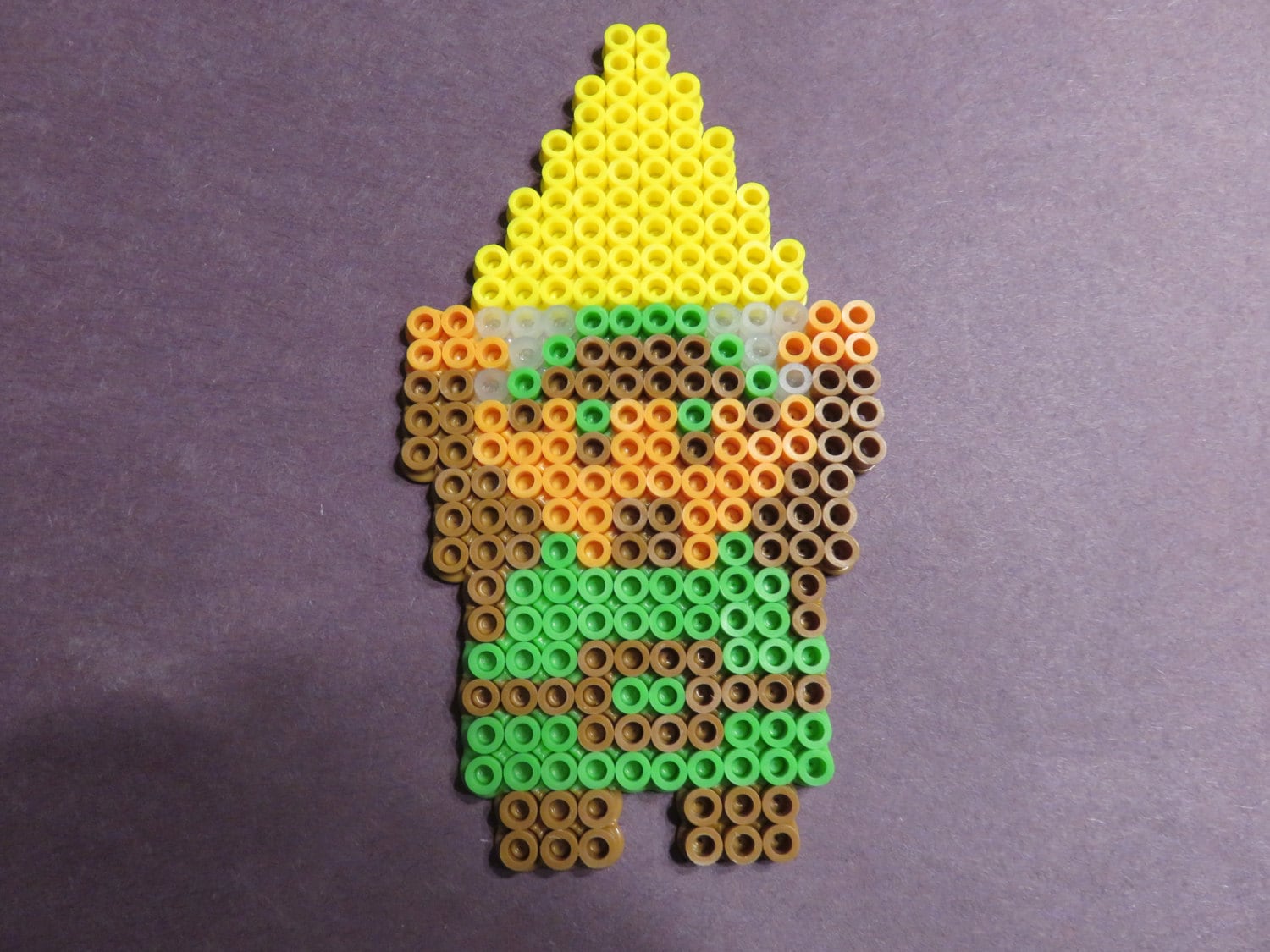 Zelda Link 5 Bead Sprite Pixel Art 8-bit Perler Handmade Legend of Zelda  NES