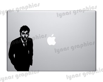 David Tennant from Doctor Who Car Decal Laptop Sticker | Tardis Time Machine | 10th Doctor Timelord | Geek Gift | Birthday Gift for Whovian