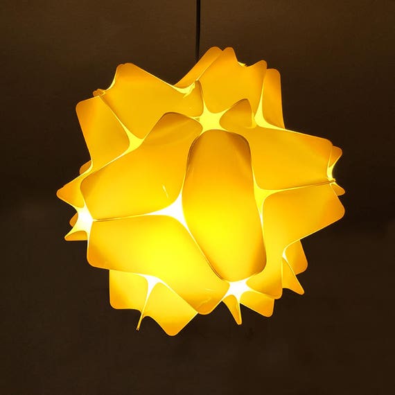 Pendant Lamp Shade Yellow Design Lamp Ceiling Lampshade Mood Light Modern Chandelier Interior Lamp Shade Yellow Lighting Lamp