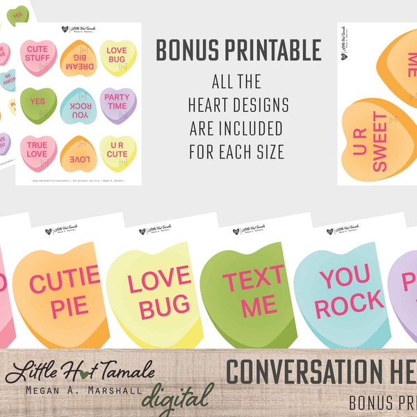 Candy Heart Clipart Etsy