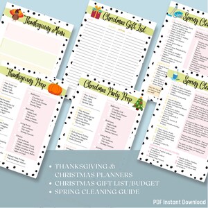 2023/2024 Homeschool Planner Instant Download Splash of Colors image 3