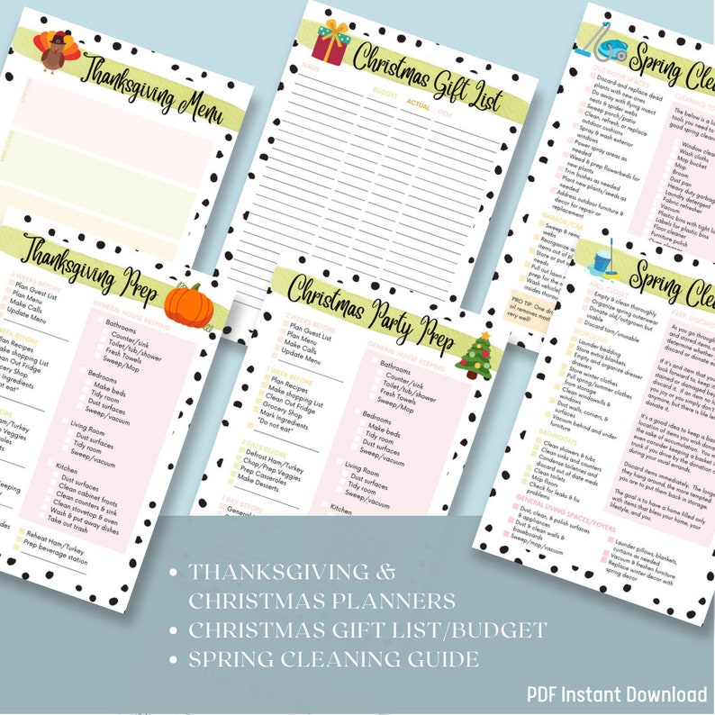 2023/2024 Homeschool Planner Instant Download Splash of Colors image 3