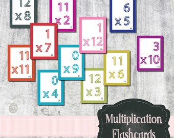 Multiplication Flash Cards