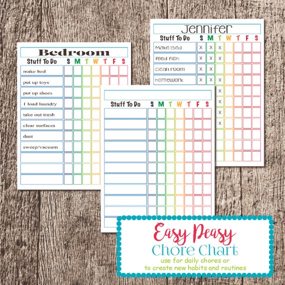 Easy Chore Chart
