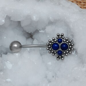 へそリング - へそピアス - サージカル スチール製へそピアス ジュエリー - 外ネジ付きへそバーベル - バーベル ジュエリー