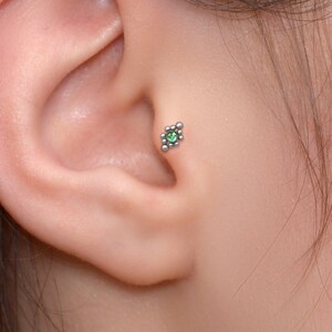 Tragus Stud Earring - Surgical Steel Forward Helix Jewelry - Cartilage Labret Stud Flat Back - Conch Piercing Jewelry - Labret Jewelry