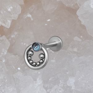 Conch Piercing Jewelry - Tragus Earring Surgical Steel - Cartilage Labret Barbell - Forward Helix Earring Flat Back - Ear Piercing Jewelry