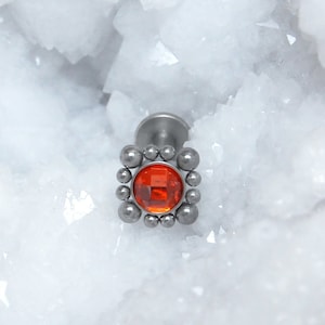 Chirurgenstahl Lippe Gestüt - Medusa Piercing Schmuck - Monroe Flat Back Stud mit CZ Stein - Philtrum Labret Stud - Labret Schmuck