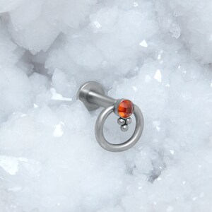 Lip Labret - Labret Piercing Schmuck Chirurgenstahl - Medusa Flat Back Ohrstecker - Monroe Piercing CZ - Philtrum Piercing Schmuck