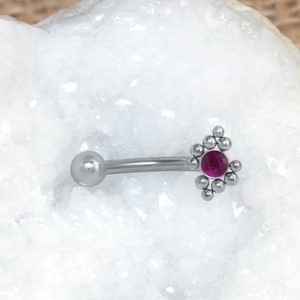 Eyebrow Piercing Jewelry - Surgical Steel Eyebrow Curved Barbell Jewelry - Eyebrow Ring - Rook Piercing - Cartilage Earring - Body Jewelry