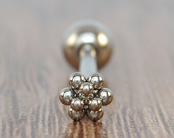 thumbnail image 2 of Xtc 14g 316L Surgical Steel Frenum Barbell – 6mm To 38mm Length – Silver – Handmade USA 2 of 5