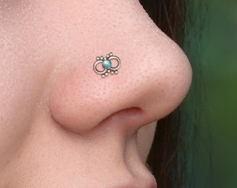 Anello Aperto Per Naso Da 8 Mm In Acciaio Chirurgico Nero | Disponibile - Foto 9