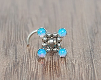 Anello Aperto Per Naso Da 8 Mm In Acciaio Chirurgico Nero | Disponibile