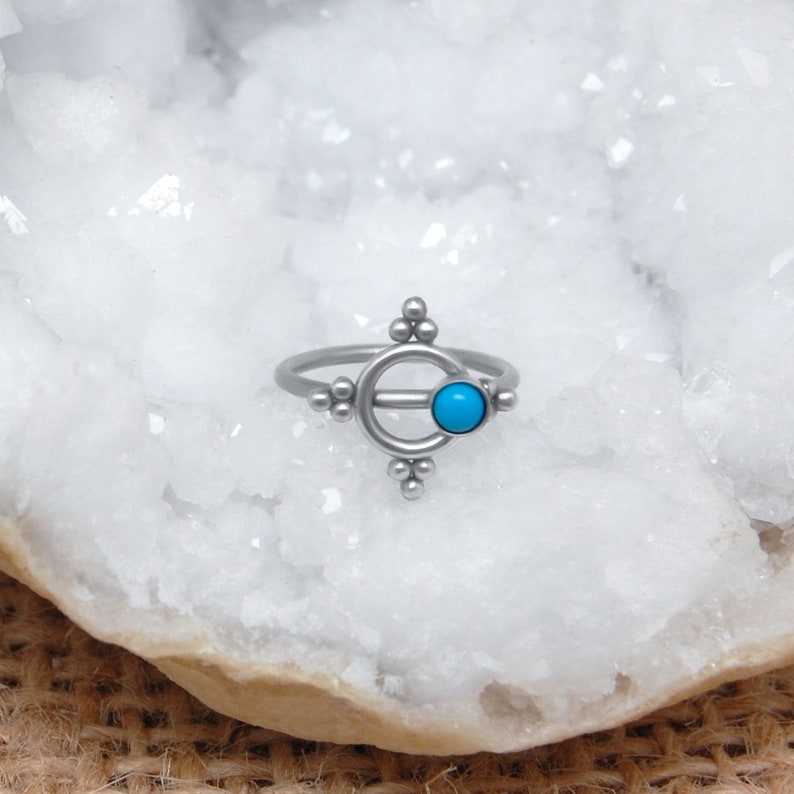 Nose Piercing Hoop Nose Ring Hoop Nostril Jewelry 18g Titanium Nose Ring Turquoise Nose Earring 22g Nose Hoop 20g