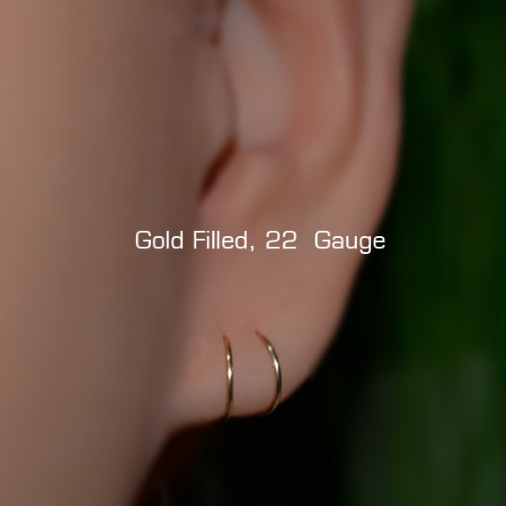 Gold Septum Ring Septum Piercing 18 Gauge Nose Ring Hoop