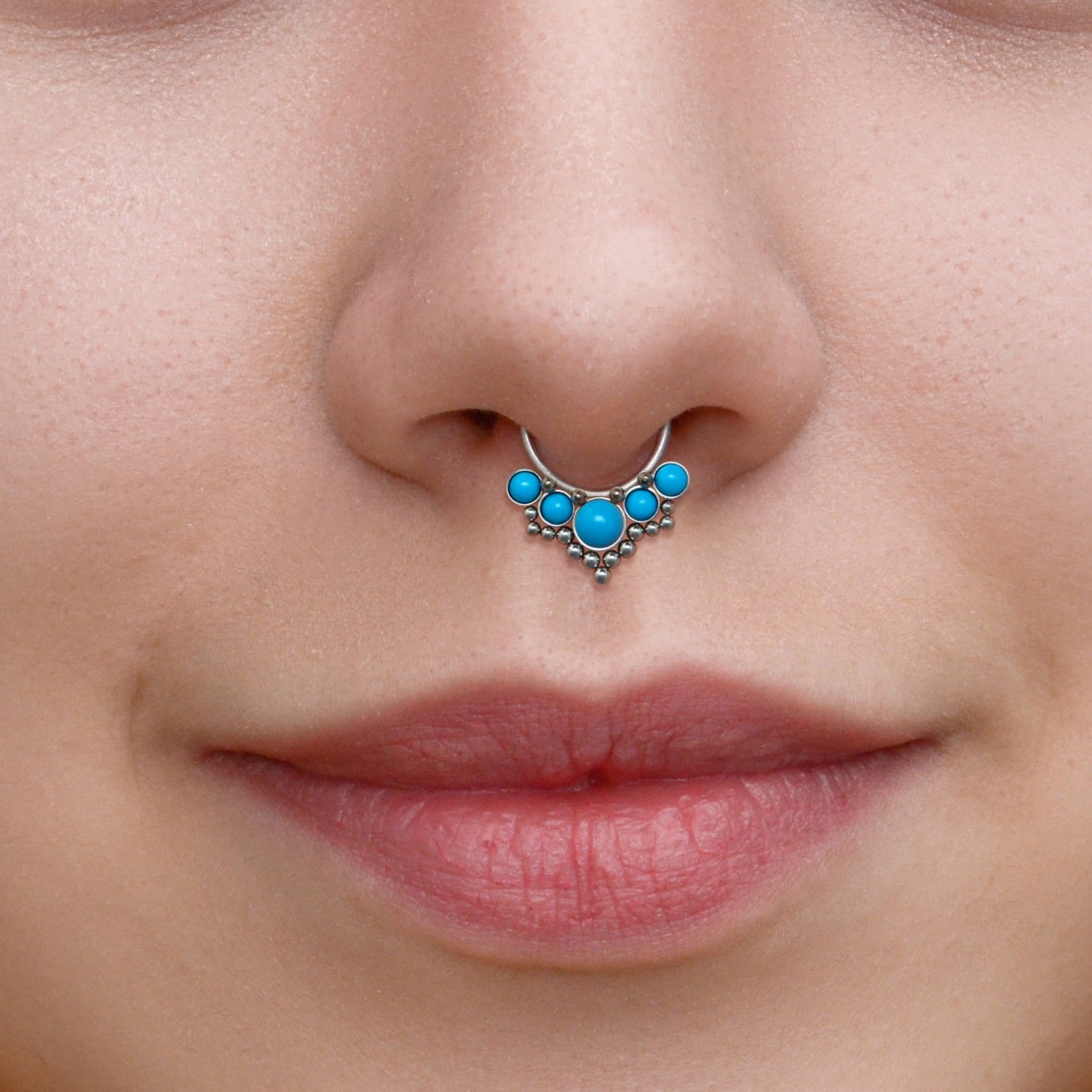 Turquoise septum best sale ring