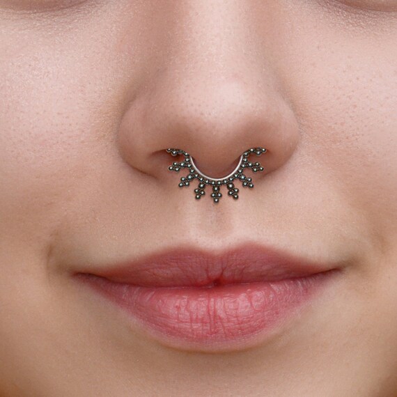 Daith Earring - Surgical Steel Septum Piercing Jewelry - Daith Hoop Earring - Septum Jewelry 16g - Septum Piercing Clicker