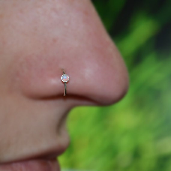 Sottile Piccolo Argento Sterling Chiusura A Molla In Oro, Ritorto, Orecchino Cartilagineo Anello Elica Cerchio Anello Trago Anello Naso Cerchio 20G 10mm - Italia - Foto 9