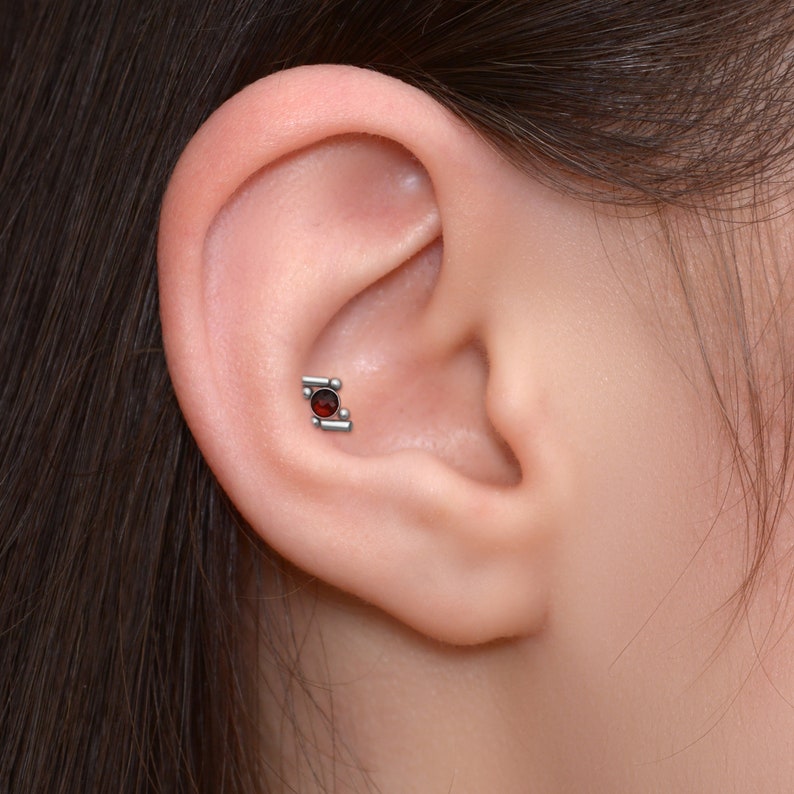 Helix Earrings For Women 16G-20G Threadless Cartilage Earrings