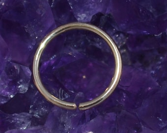 Setto anello - anello in oro naso - Helix orecchino - Rook orecchino - piercing al capezzolo - Tragus Hoop - Piercing della cartilagine - Daith Piercing 18 gauge