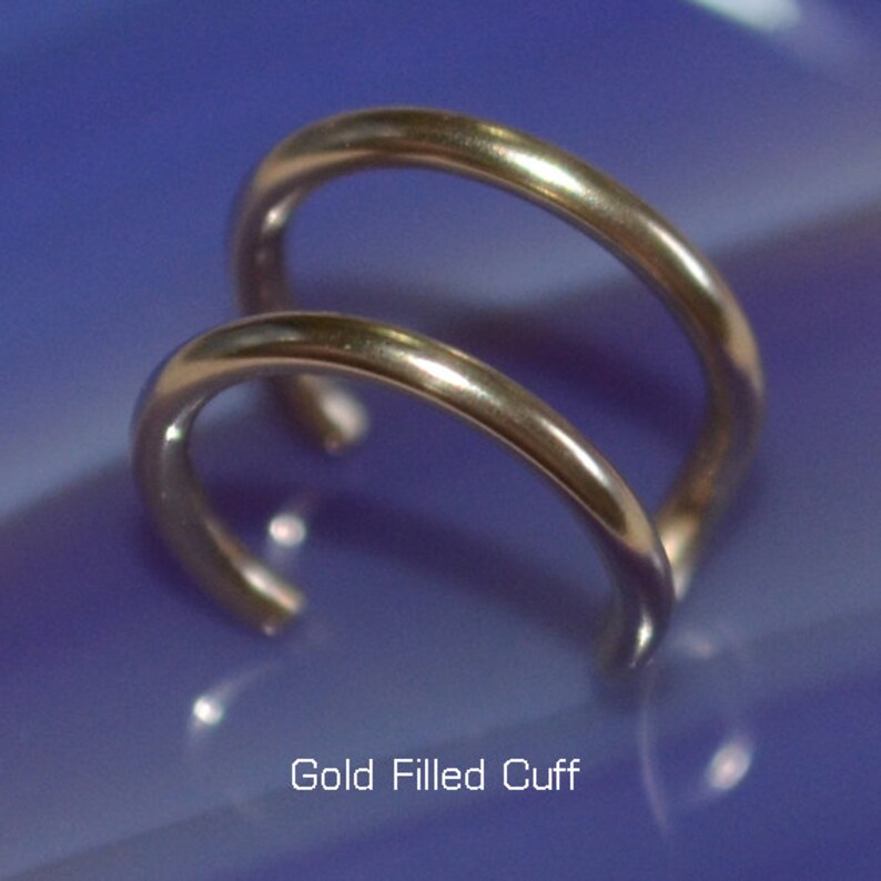 Extra Small 14k Gold Filled Nose Cuff Fake Hoop Earring Etsy