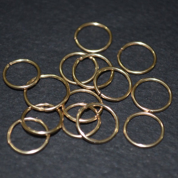 Gold Septum Ring - Septum Piercing 18 gauge - Nose Ring Hoop - Tragus Jewelry - Cartilage Earring - Daith Piercing - Forward Helix Earring