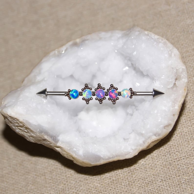 Surgical Steel Industrial Earring Upper Ear Earring Etsy