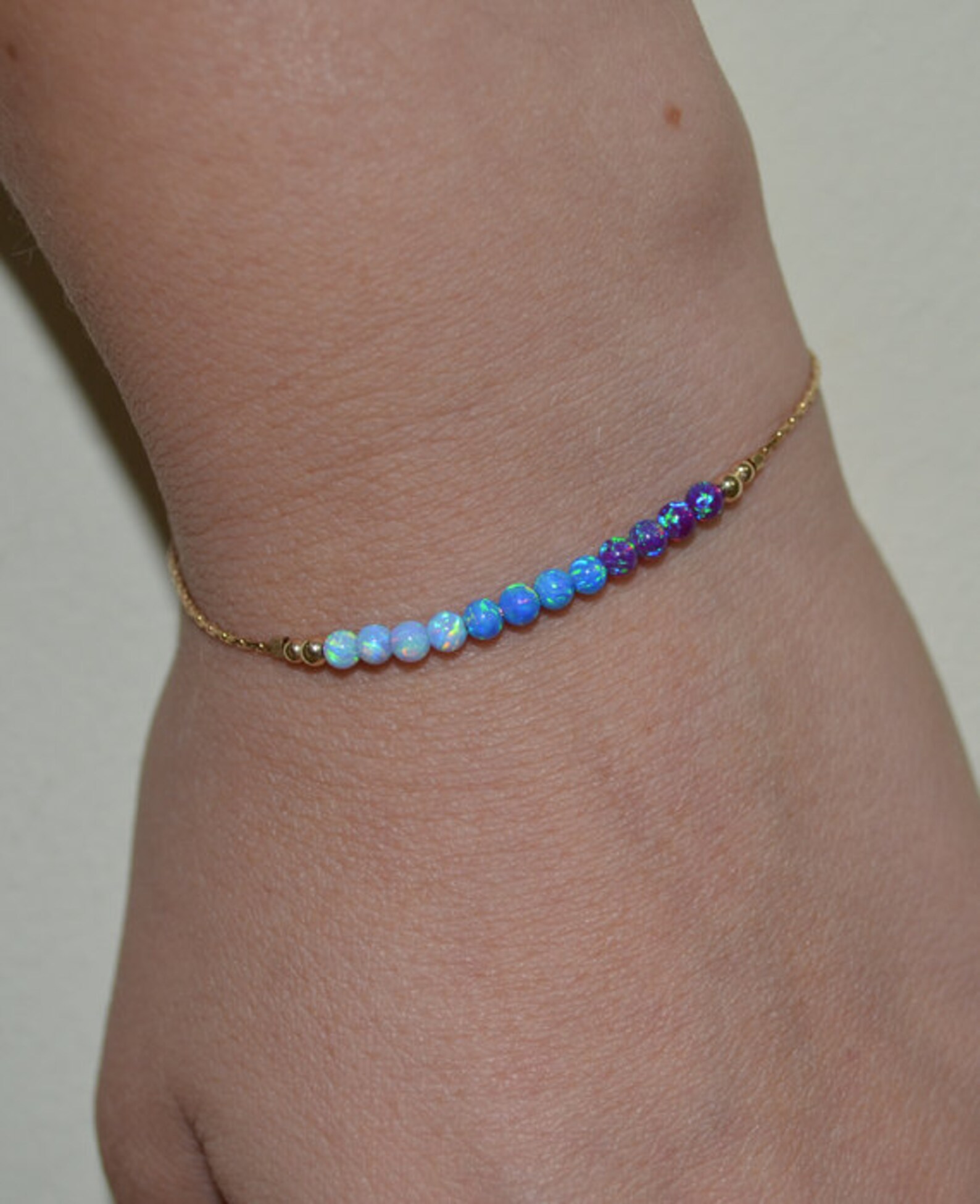 Opal Bracelet Opal Jewelry opal ball/bead bracelet opal Etsy