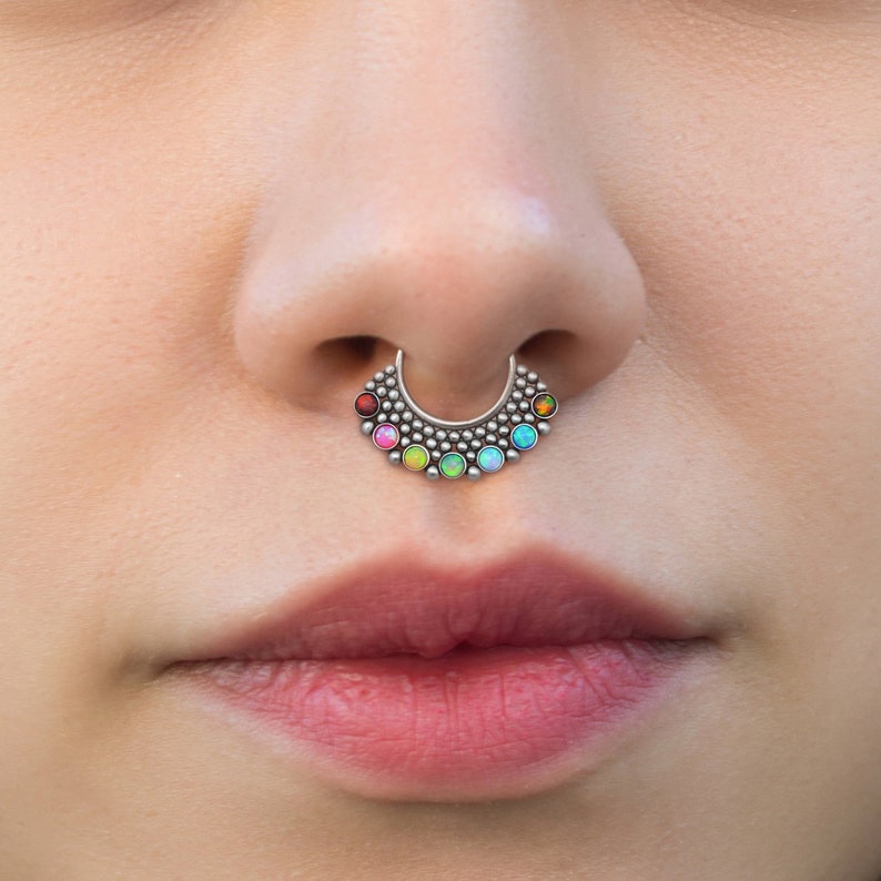 Implant Grade Titanium Septum Jewelry Septum Piercing 16g Etsy