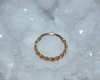 Nose Ring Stud - Nose Ring - Gold Nose Piercing - Helix Ring - Rook Piercing Jewelry - Septum 16g - Tragus Hoop - Cartilage Piercing