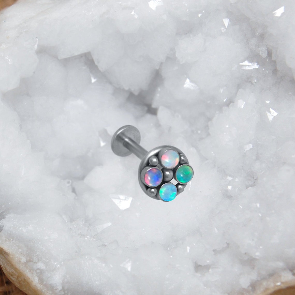 Ear Studs, Surgical Steel, with Fleur de Lis Design