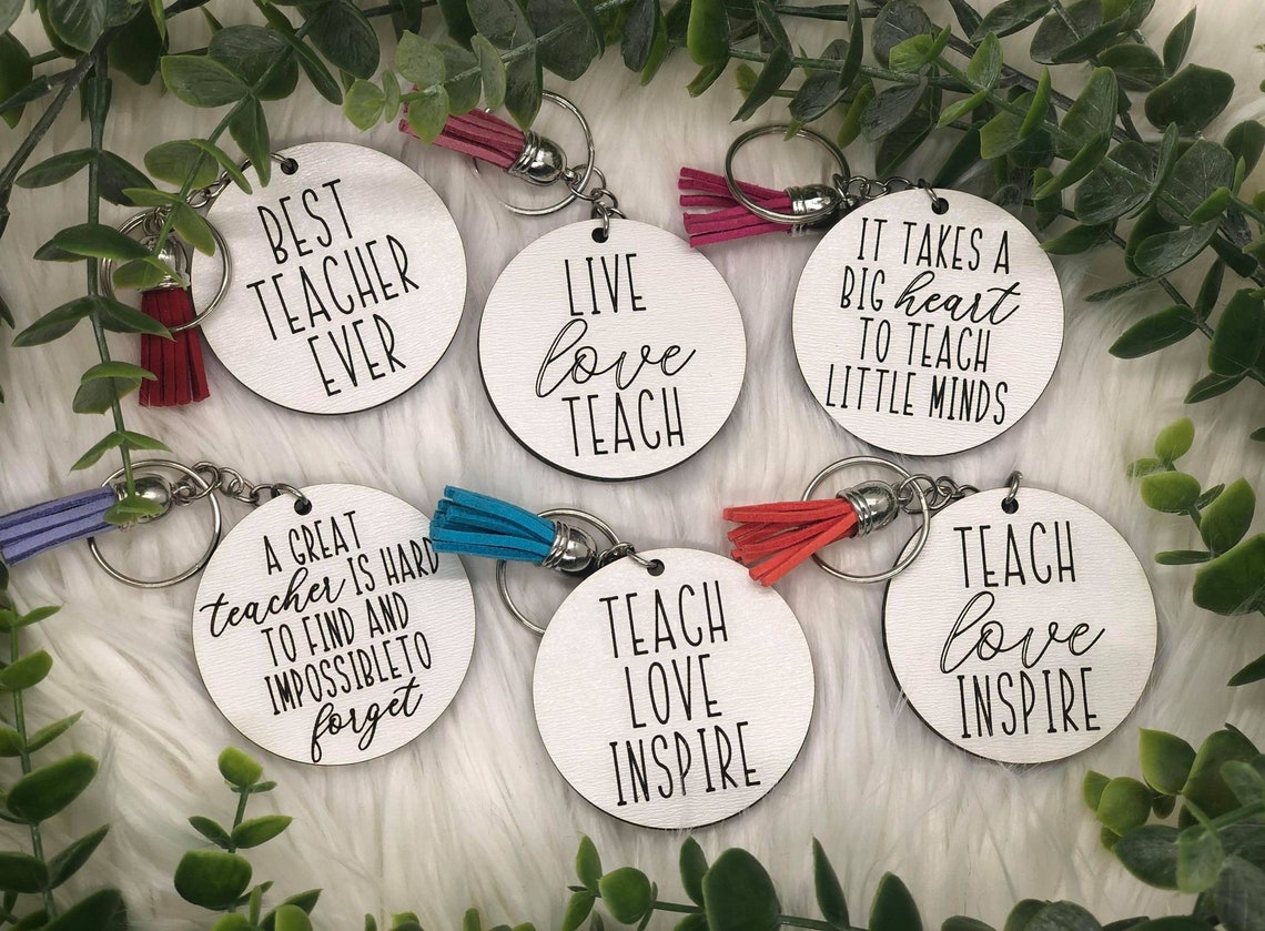 Teacher Keychain SVG DOWNLOAD | Etsy