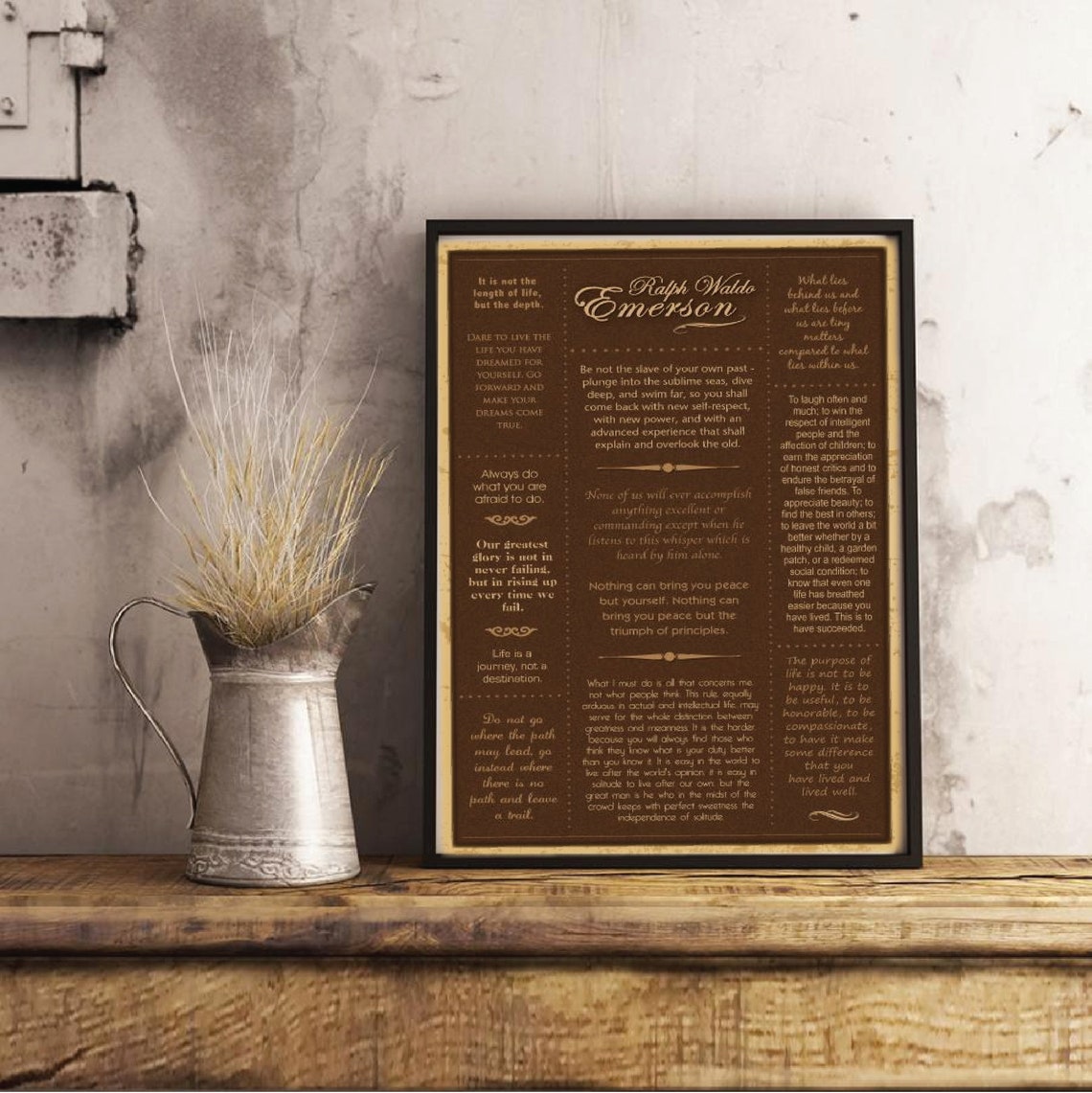 Ralph Waldo Emerson Quotes Poster - Etsy