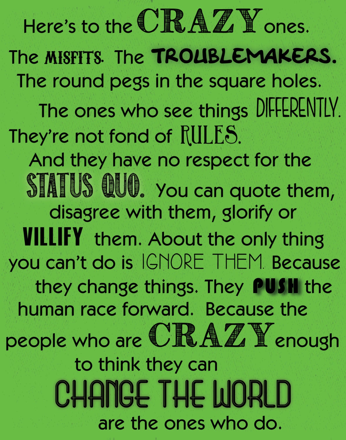 Steve Jobs Quote Poster - Etsy