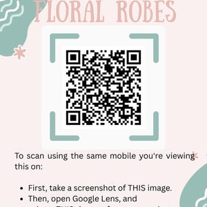 a qr code is shown on a pink background