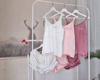 Personalized Cami and Shorts Set, Bridesmaid Proposal Gift