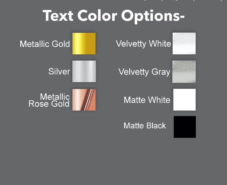 a gray background with different color options