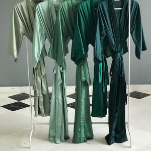 Personalized Long Satin Bridesmaid Robe: Bridal Party Gift