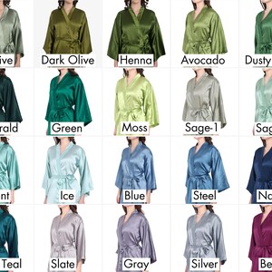 a grid of 16 different colored robes, each with a corresponding name, arranged in a 4x4 grid.