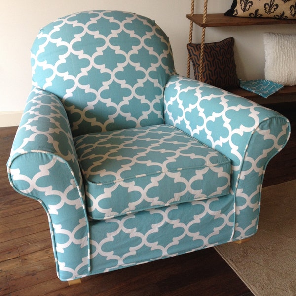 Custom Chair slipcover for your discontinued Pottery Barn Dream Rocker from your OWN fabric