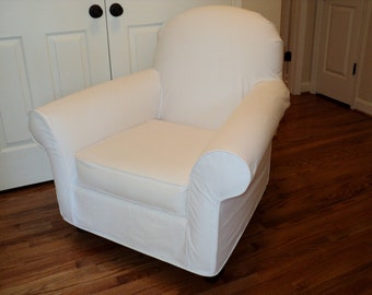 Custom slipcover for your PB Dream Rocker (with wooden rockers) from your own fabric