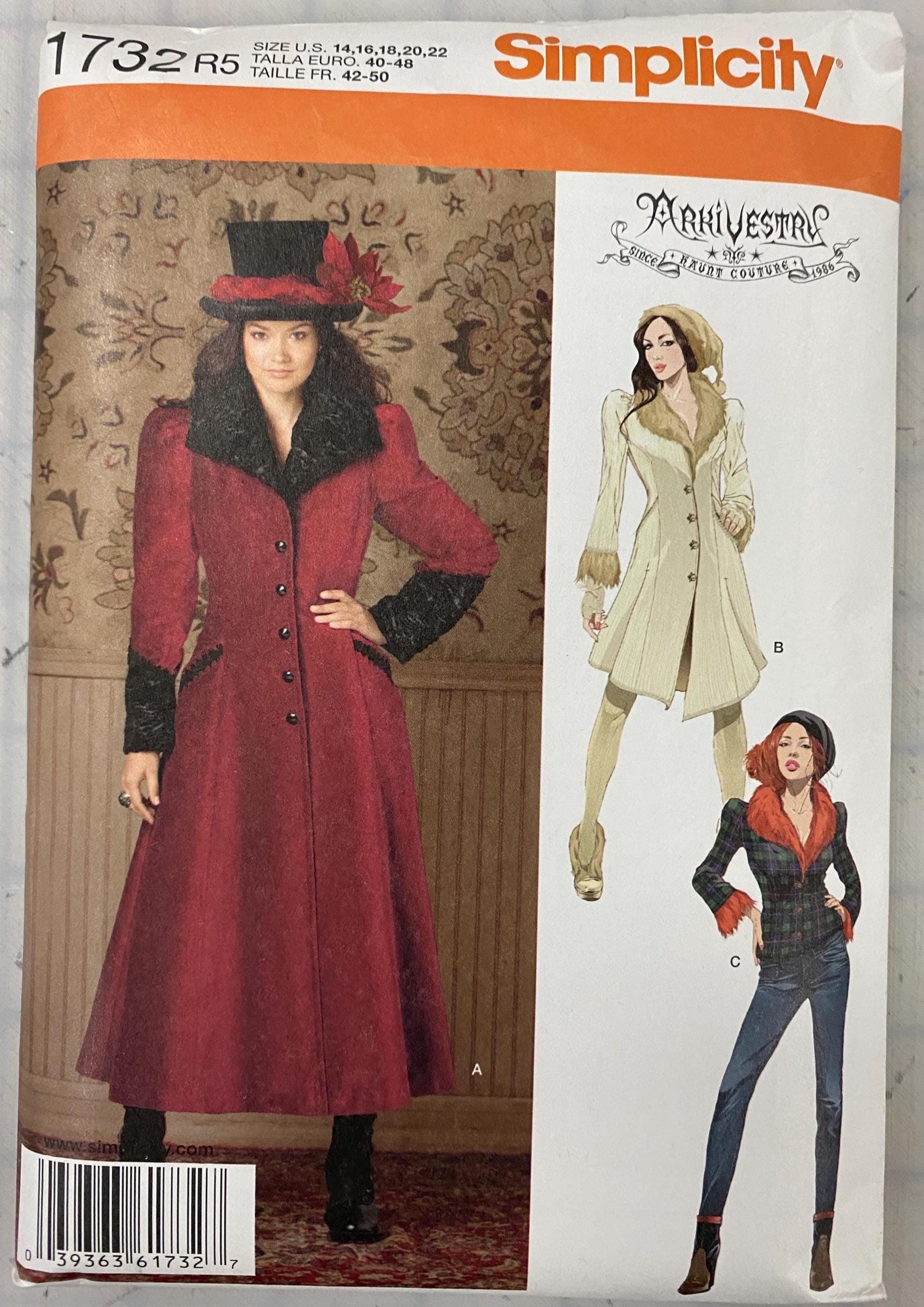 Simplicity Steampunk Pattern Victorian Steampunk Pattern From Arkivestry for Simplicity 1732. Coat ...