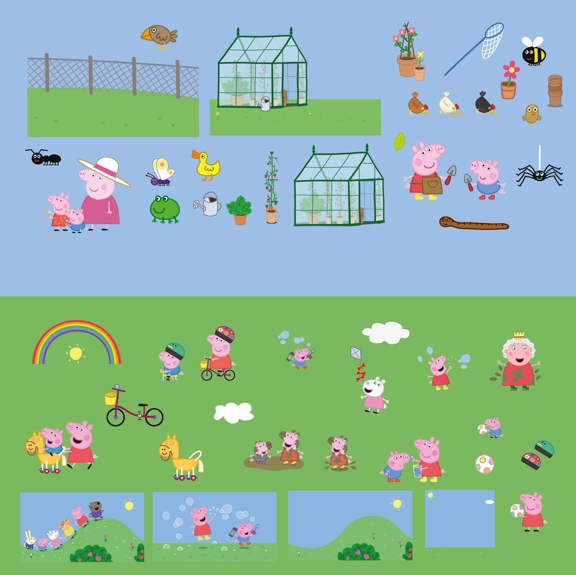 Clipart Peppa Pig png HD. Peppa Pig transparent background. | Etsy