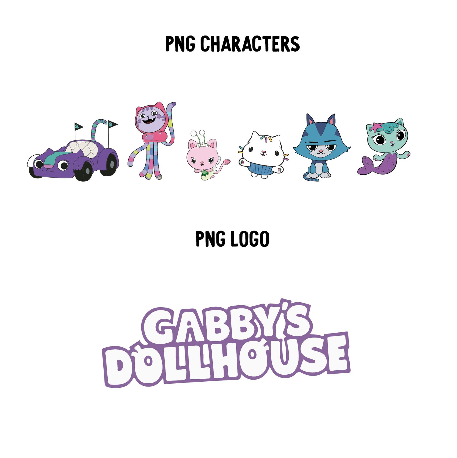 Gabby's Dollhouse Font Png. Gabby's Dollhouse Font Etsy UK