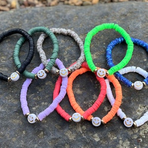 Smilely Face Beaded Bracelet (sold separately)